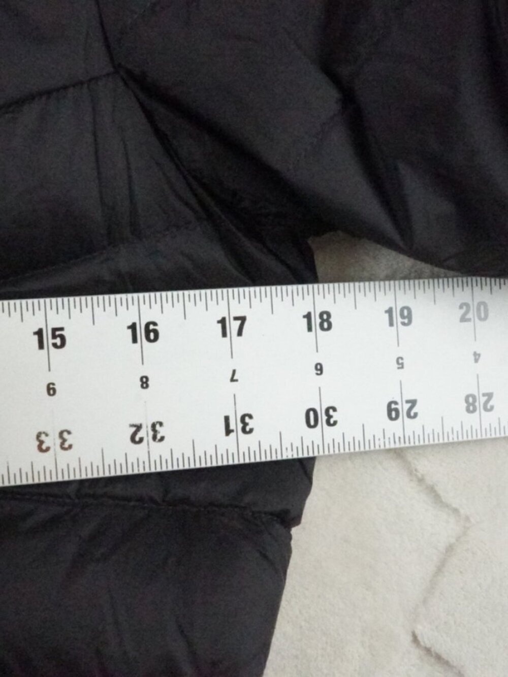 Lands' End Down Puffer Jacket Womens Extra Small Black Full Zip - Picture 6 of 10